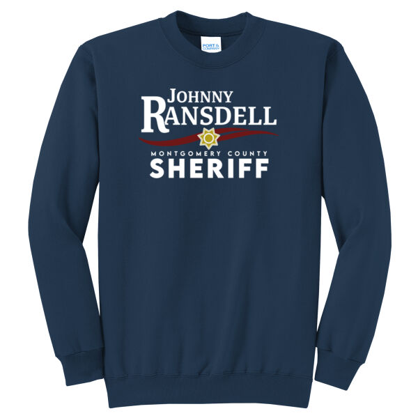 Johnny Ransdell for MOCO Sheriff  - Core Fleece Crewneck Sweatshirt Thumbnail